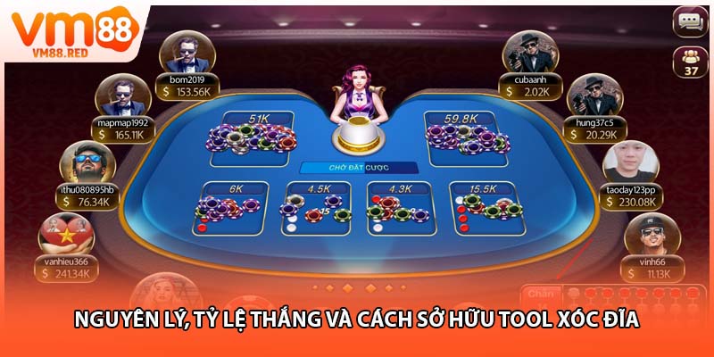 Nguyên lý, tỷ lệ thắng và cách sở hữu tool xóc đĩa