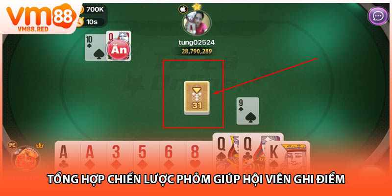 Tổng hợp chiến lược phỏm giúp hội viên ghi điểm